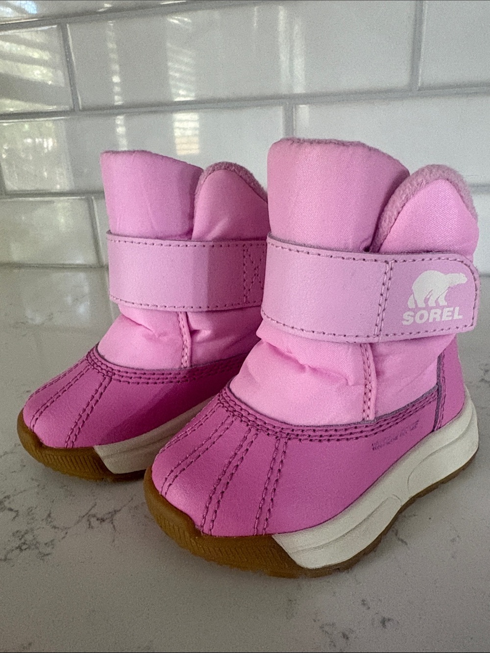 Sorel Toddler Pink & Light Pink Snow Boots (4)